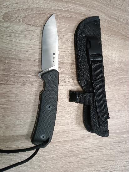 Cuțit fix 9cm Sika 90 Fr Grip Negru - produs resigilat Decathlon