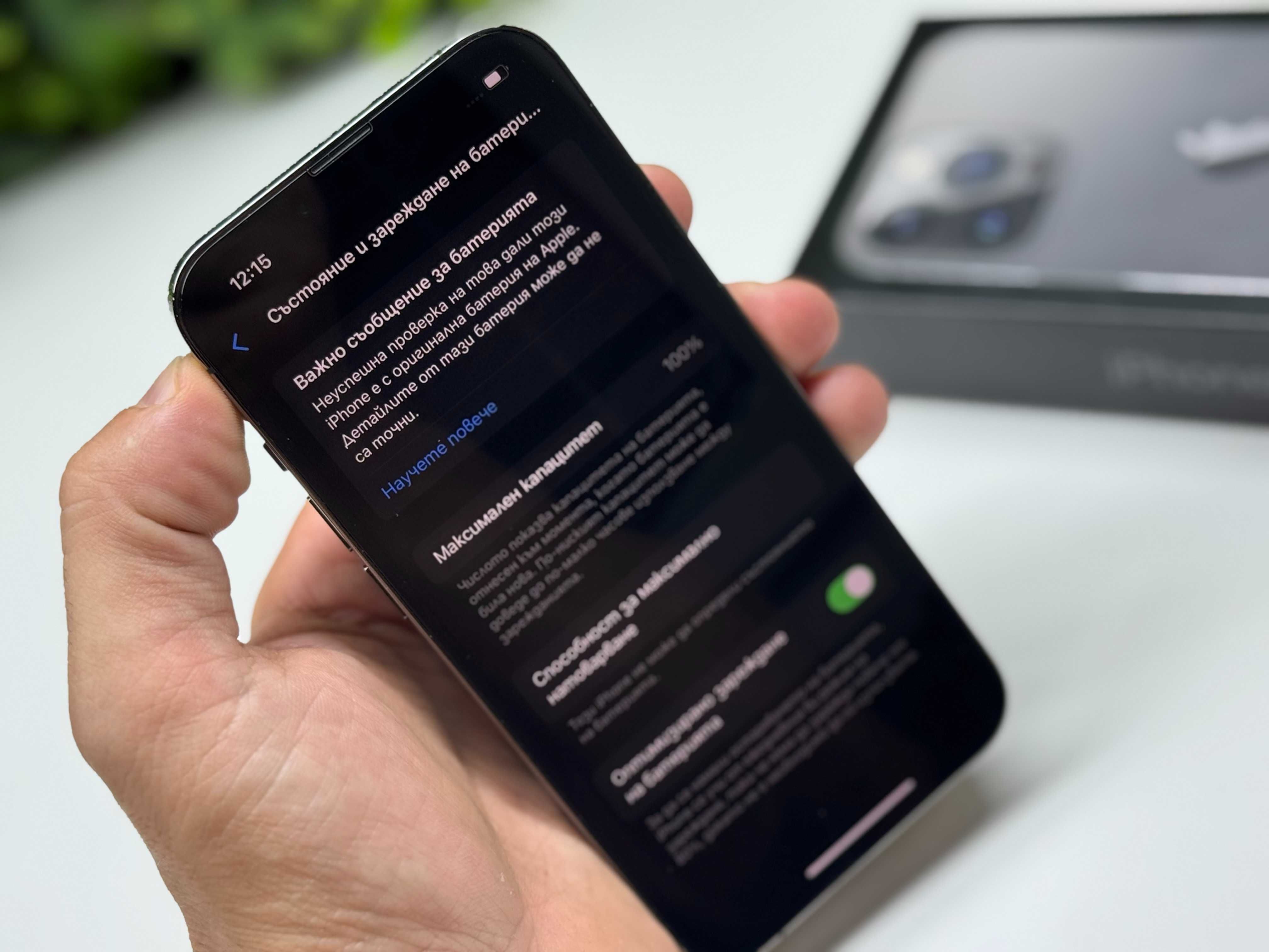 iPhone 13 Pro 128GB 100% Батерия Graphite Гаранция