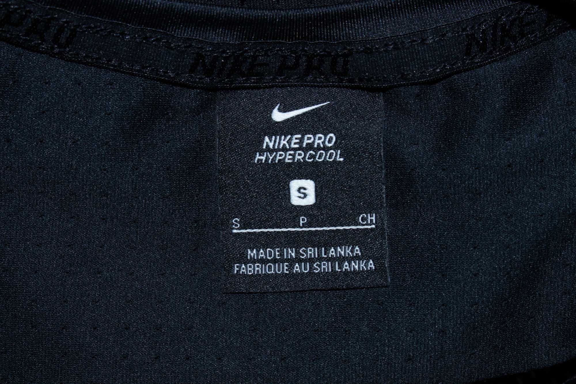 Nike Pro Hypercool оригинална дамска тениска черна с мрежа на гърба S