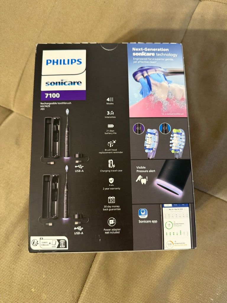 Set 2x Periuta electrica Philips Sonicare 7100 HX7429/03