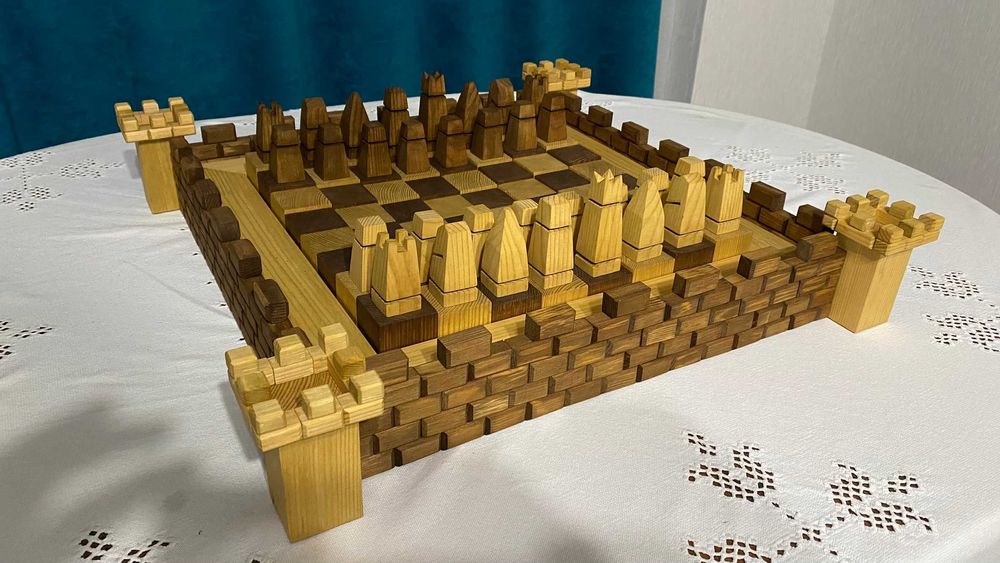 ШАХ дървен, ръчна изработка