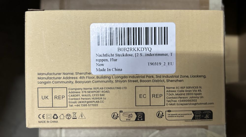 Set 2 buc lumini cu senzor pentru priza