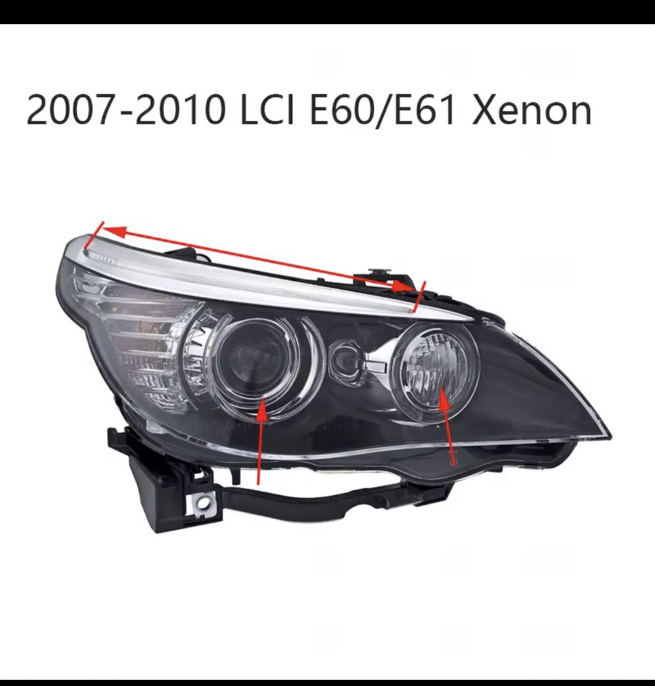 Set 2 LED-uri Marker Angel Eyes BMW E60-E61 2007-2010. H8.LCI. 30W.