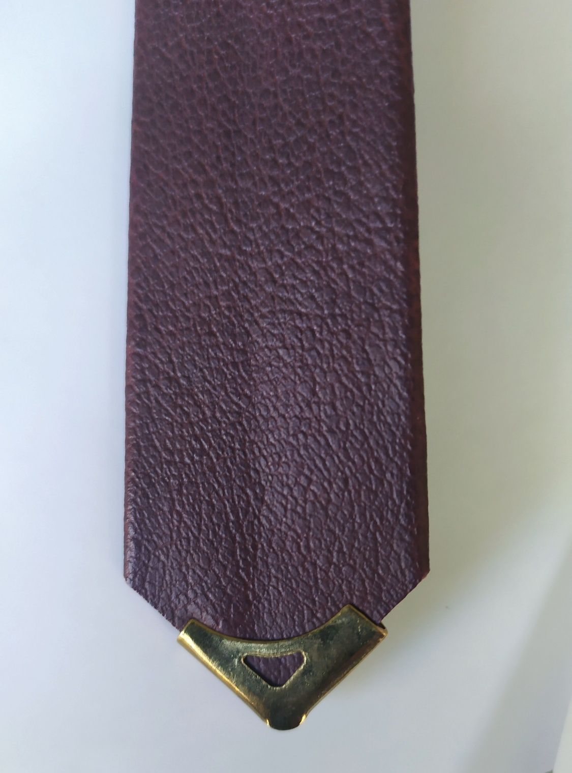 Колан от естествена кожа и вратовръзка -кожен