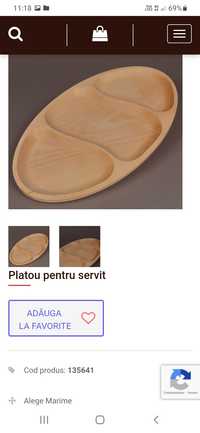 Platou din lemn ptr.servit