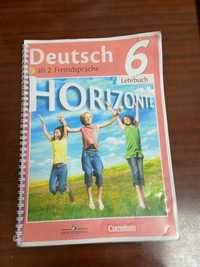 Книга учебник по немецкому на 6 класс для нашего 5го Horizonte