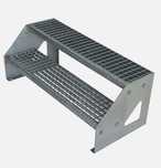 Treaptă tip grătar, 80x24x3 cm, oțel galvanizat 2/3/4/5 Trepte