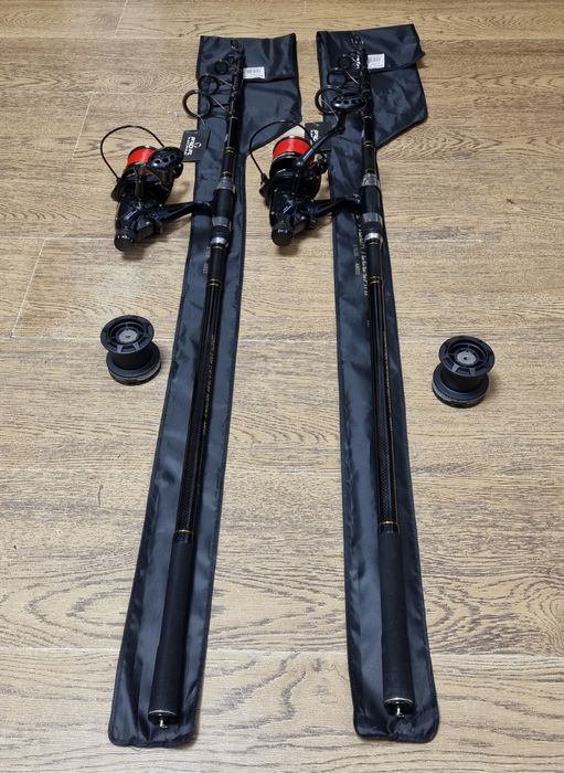 SET 2 Lansete PRO FL AQUA TELECARP 3.9m + 2 Mulinete AVIATOR DP7000
