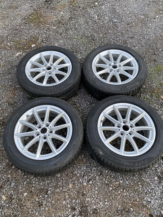 Jante aliaj 5x120 bmw x1 x3 cu anvelope de iarna 225 55 17