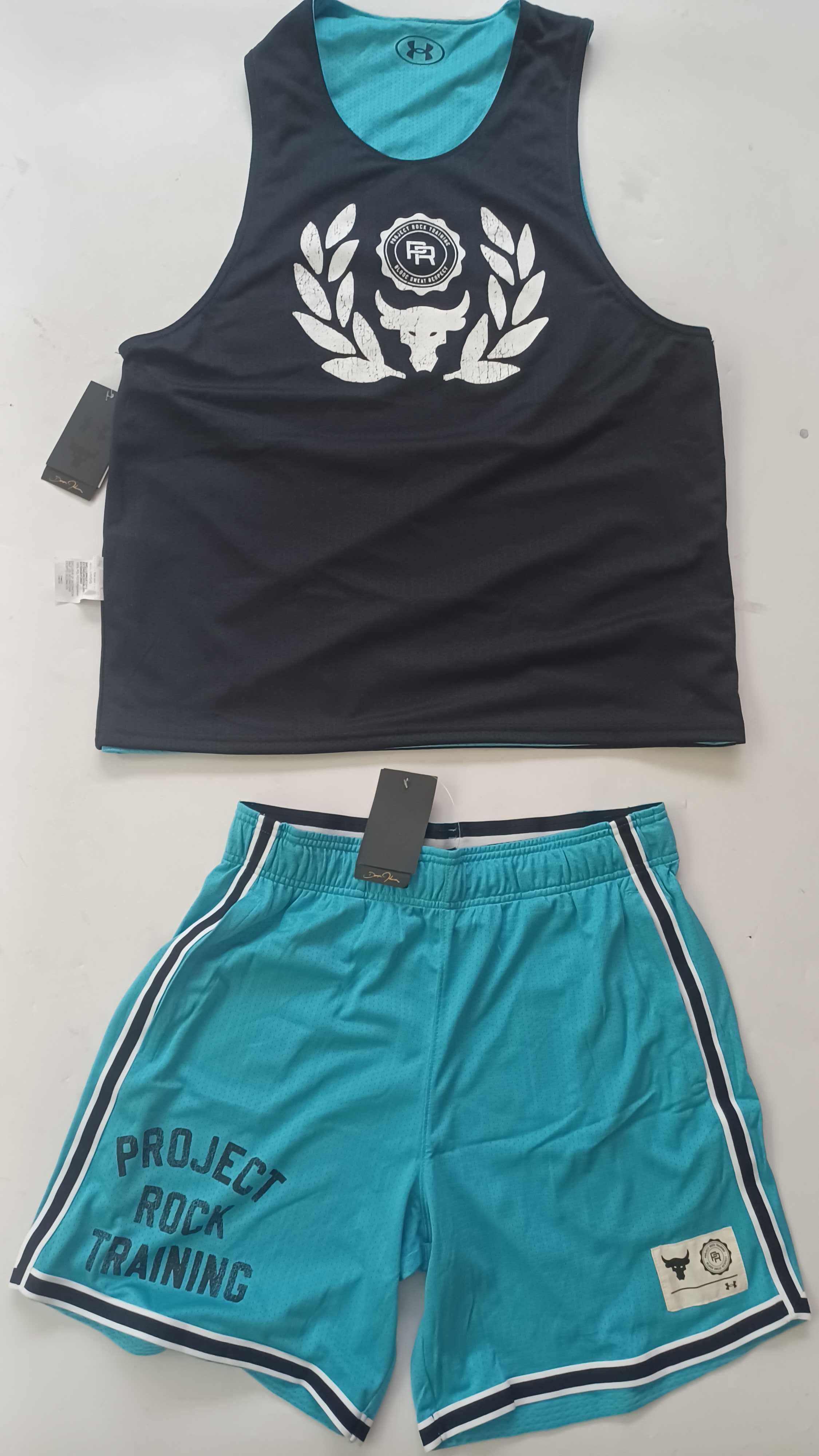 Under Armour Project Rock Reversible Mesh мъжки комплект от Сащ