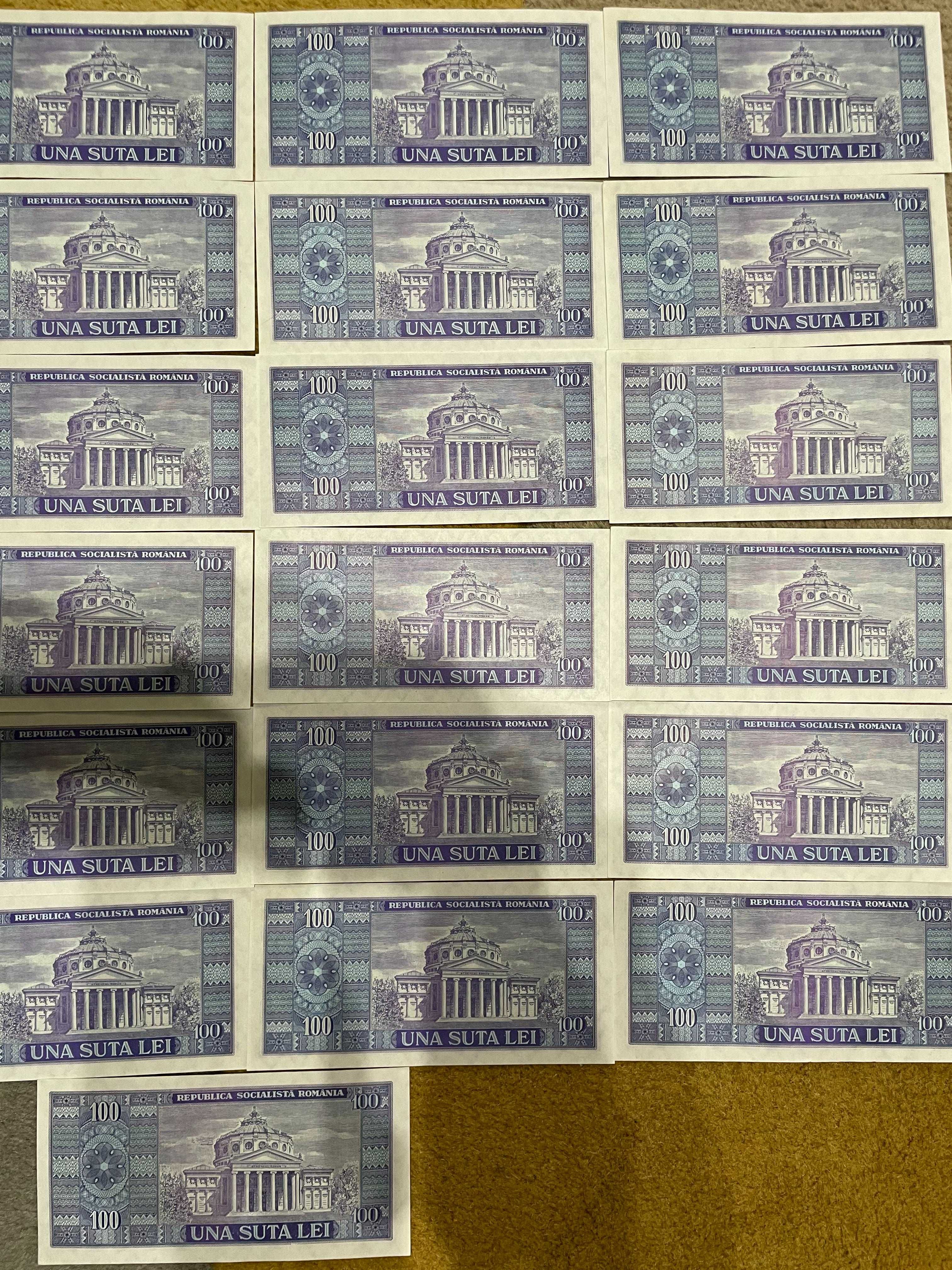 25 Bancnote - 100 Lei Nicolae Bălcescu 1966
