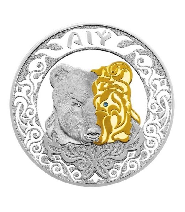 Монета серебренная, номиналом 1000 тенге