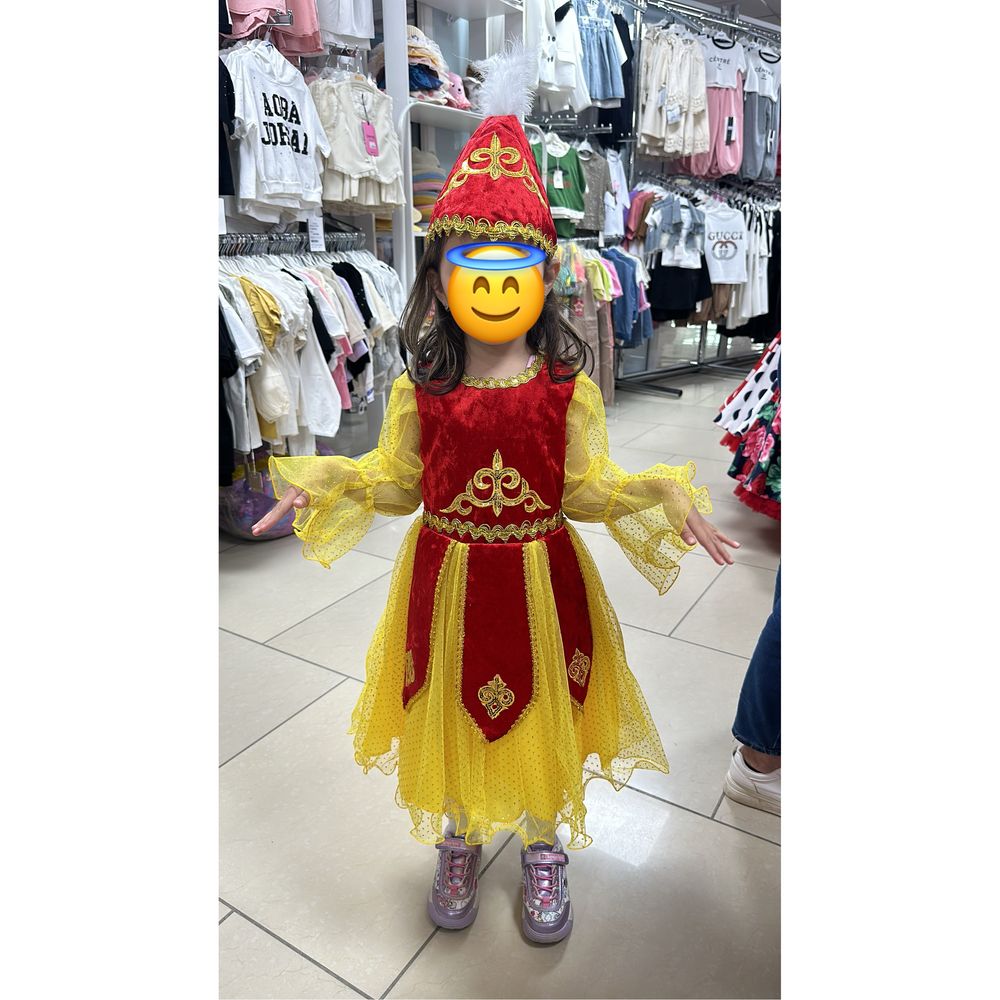 Казахское национальное детское платье
