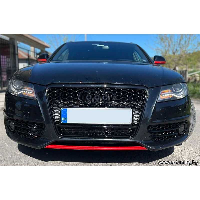 Решетка RS4 дизайн с Quattro за Ауди А4 B8 PF 2008,2009,2010,2011