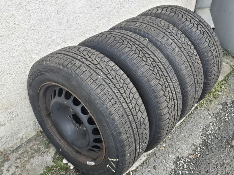 Anvelope Iarnă 205 55 R16 7-8mm M+S  / jante R16 VW Skoda Seat Audi 5x