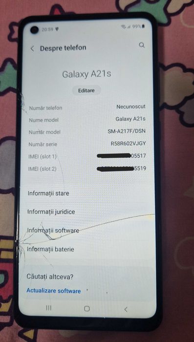 Samsung A21S cu display spart