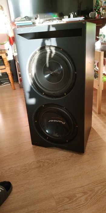 Pioneer 2x10 inch boxa cu difuzoare auto Crunch Esx subwoofer