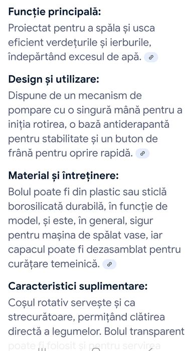 Uscător salată si verdețuri  OXO ( centrifugă )