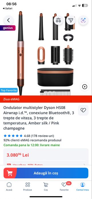 Ondulator multistyler Dyson HS08 Airwrap