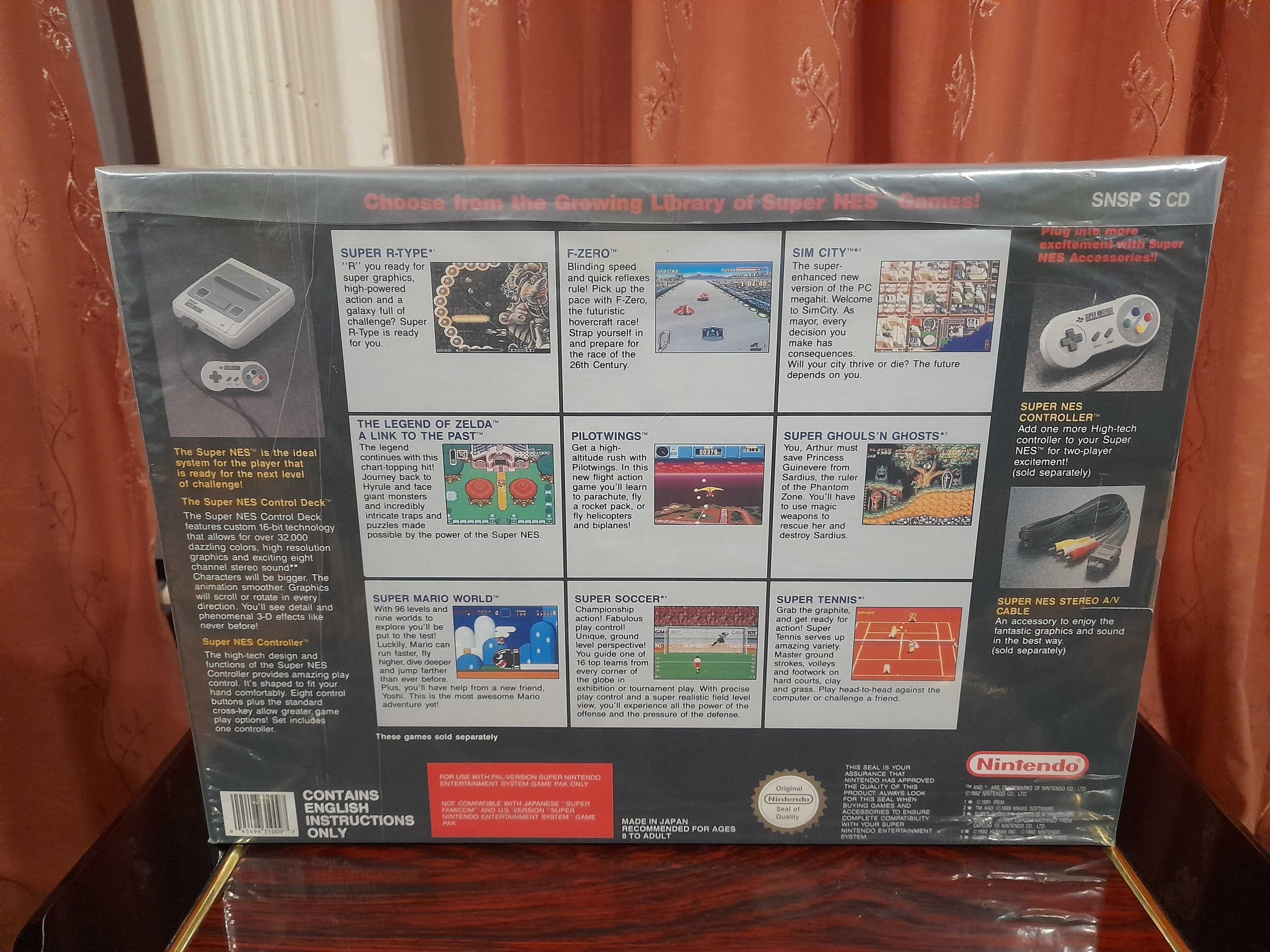 Super nintendo snes оригинал абсолютно новая