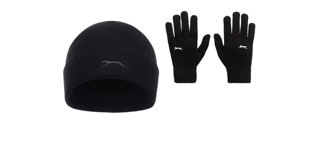 Мъжки комплект шапка и ръкавици Slazenger Cozy