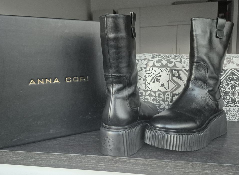 Cizme Anna Cori  din piele