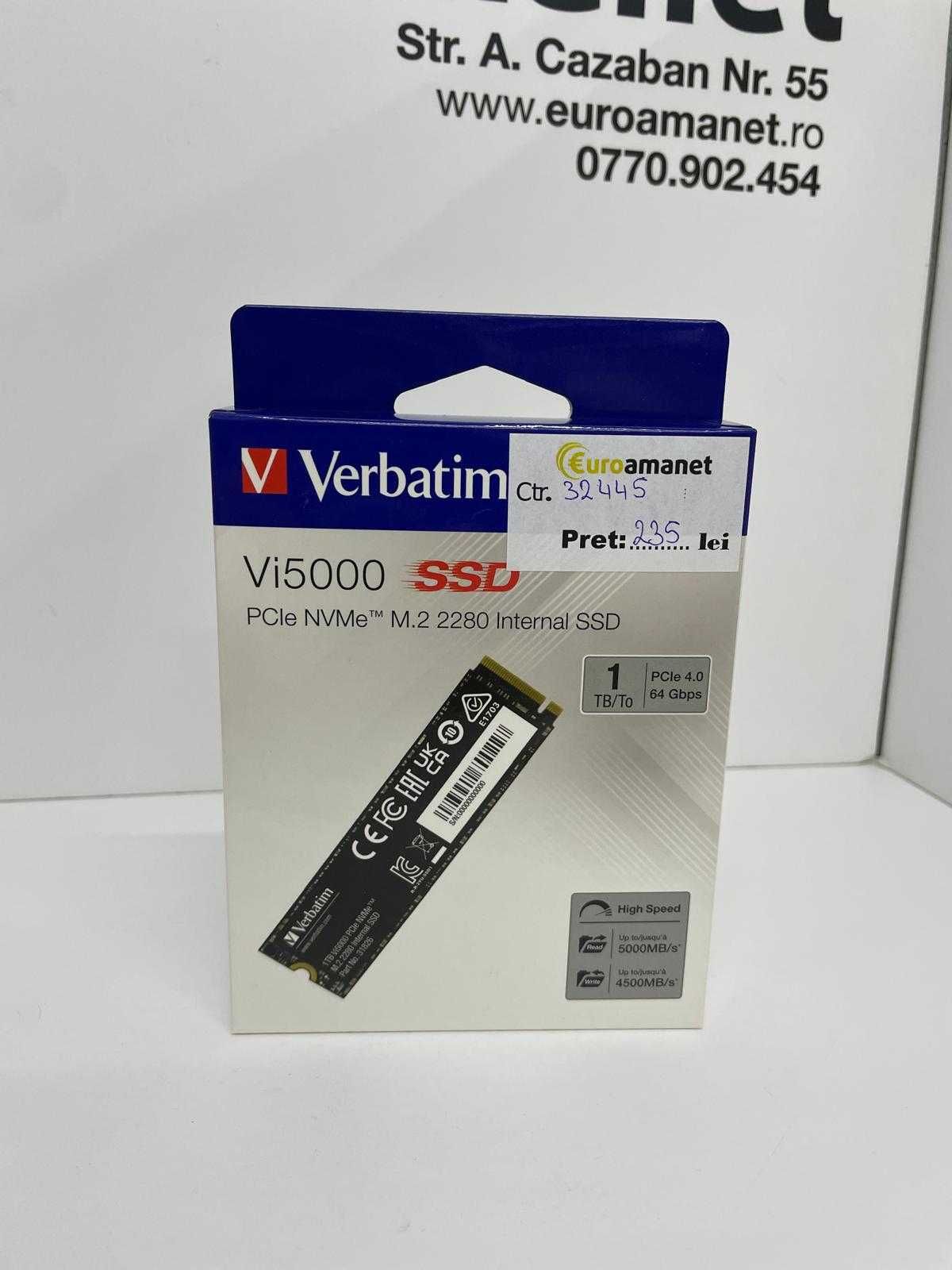SSD Verbatim Vi5000 M.2 1TB PCIe4 NVMe -I-