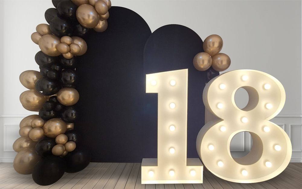 cifre volumetrice luminoase