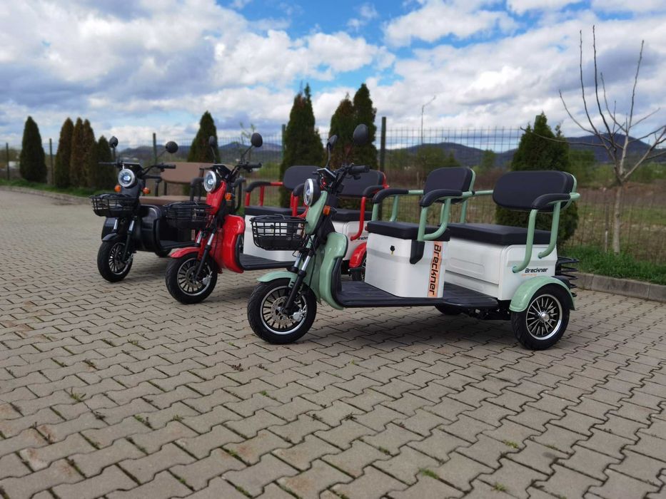Breckner TRAVEL triciclu electrica nou fara permis cu carte Agramix
