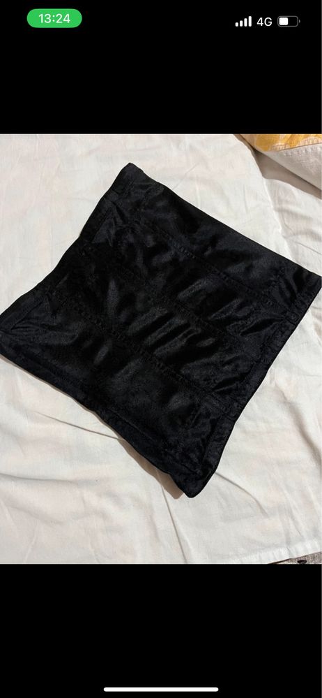 Corset modelator Maidenform negru-lucios cu inchidere frontala