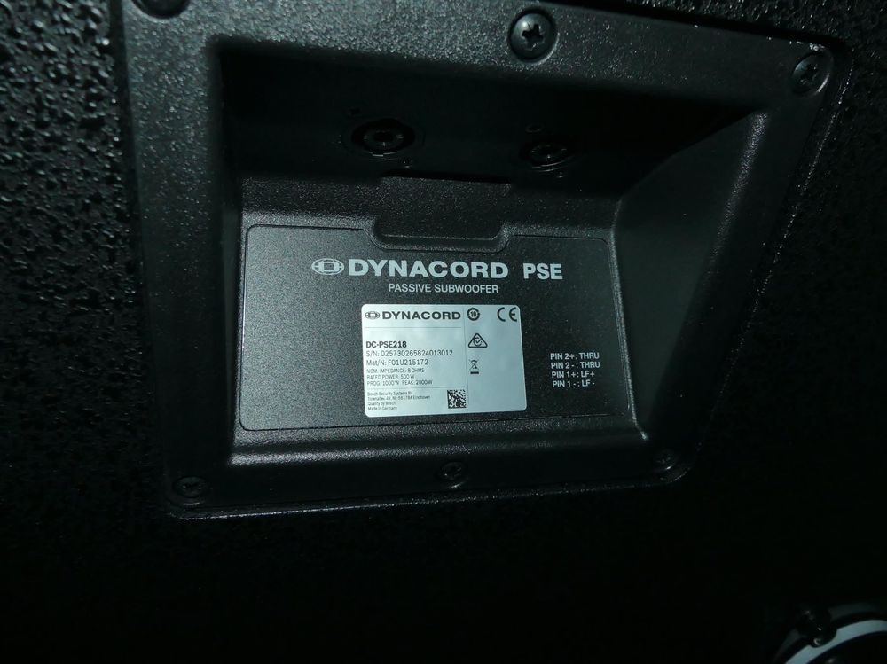 Vand 2 basi Dynacord PSE 218 (xa fbt vl)