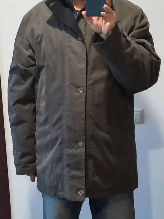 Haina puf piersica exterior matlasata interior . Marime 52-56