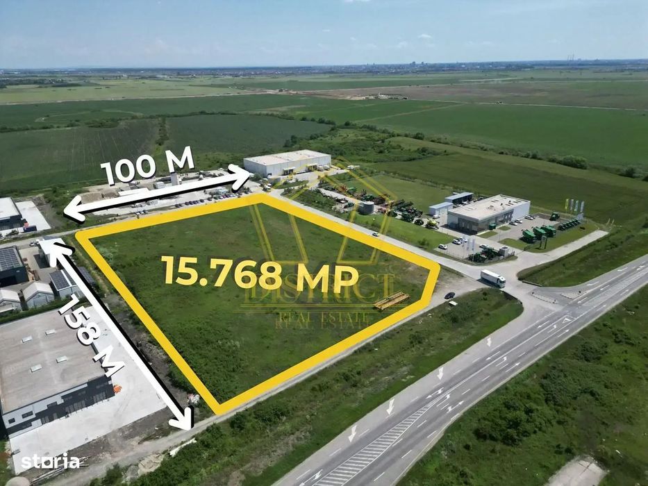 Teren cu AC pentru constructie hala industriala | Aradului