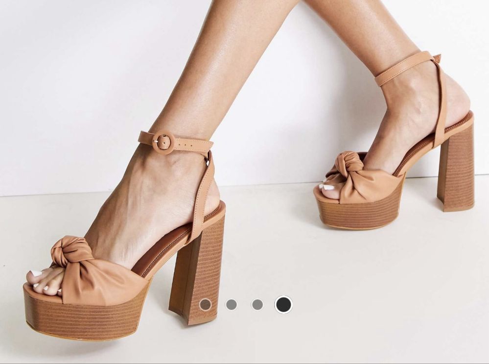 Обувки на платформа и висок ток ASOS