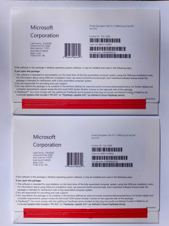 Windows 11 Pro Бессрочный 2022 Дисковый в коробке запечатанный