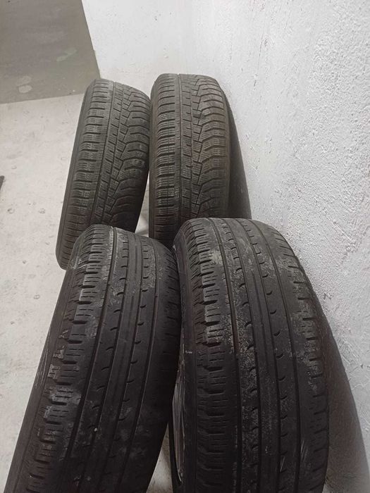 Vand jante Originale VW R17 5x112 + Anvelope Iarnă Hankook si Goodyear
