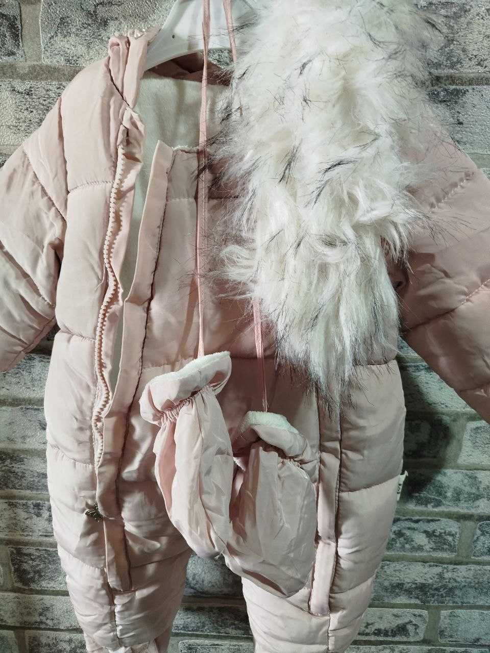 Зимний комбинезон для младенцев, теплый толстый детский комбинезон