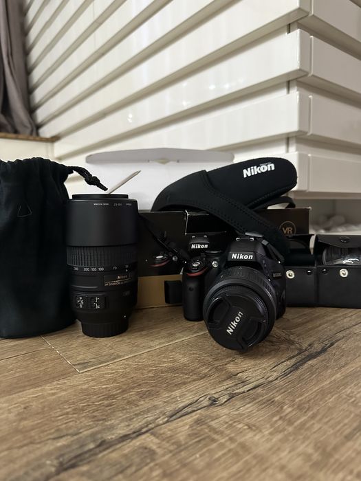 Фороапарат Nikon d5100 с два обектива и филтри