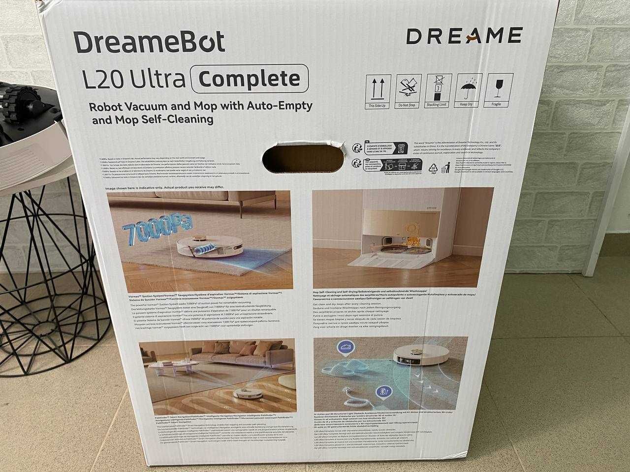 Прахосмукачка робот Dreame L20 Ultra AI видео Mop Self Cleaning 7000Pa
