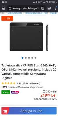Tableta grafica XP-PEN Star G640