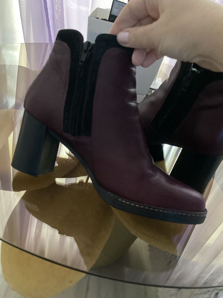 Botine piele naturala,nr 40