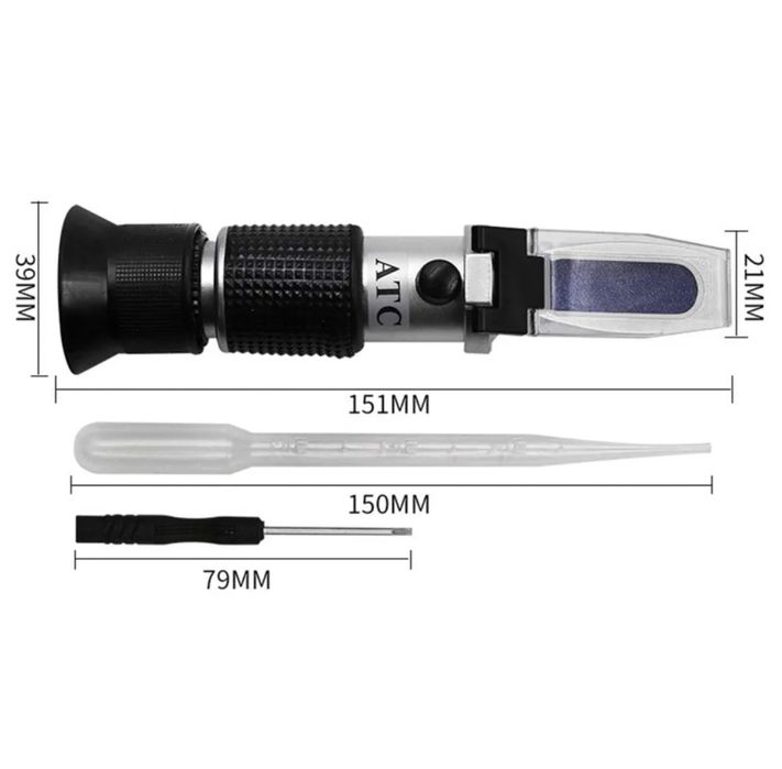 Рефрактометър тестер за антифриз, течности на акумулатор и чистачки