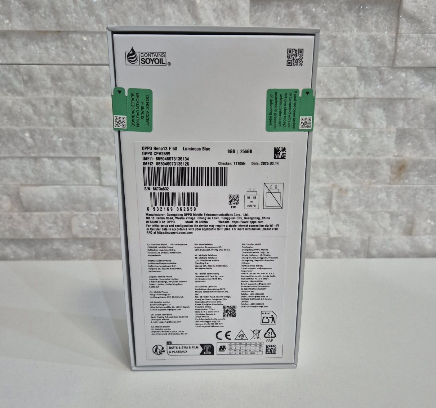 Oppo Reno 13 F 5G 256GB. 8GB RAM. Sigilat ! Blue