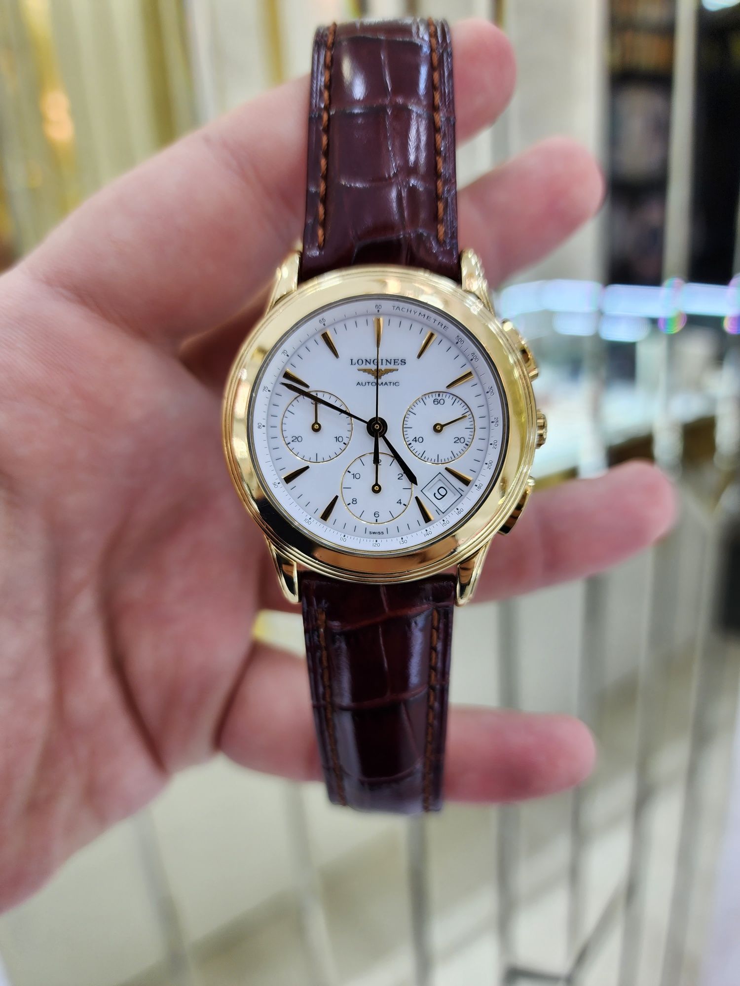 Продаю Швейцарские Золотые часы Lonjines (оригинал).