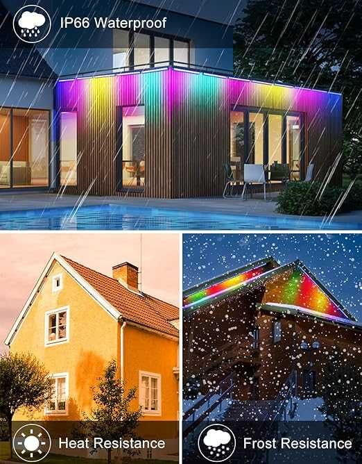 Spot LED RGB Set de 2buc 42 W   cu telecomandă, IP66