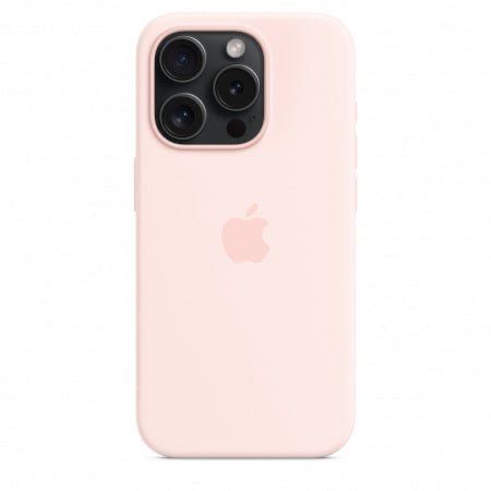Husa iPhone 15 Pro Max Apple Originala, Silicon, Pink Sand