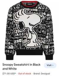 Snoopy Desigual детски пуловер