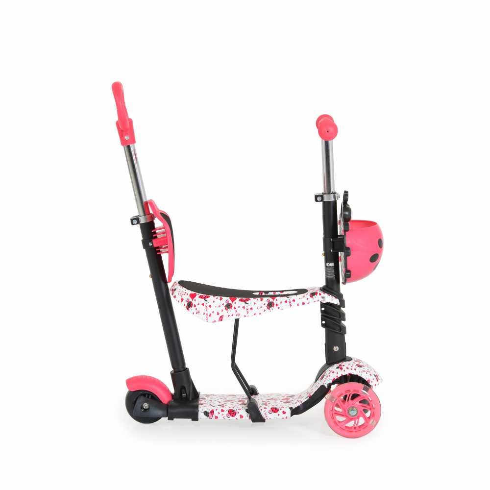 Trotineta evolutiva Moni Scooter 3 in 1 Lollipop Pink