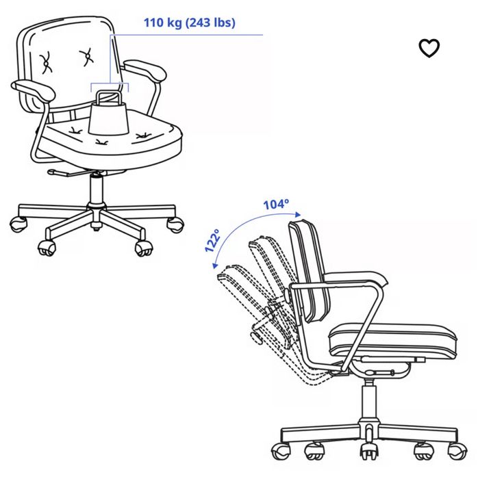 Scaun birou Ikea