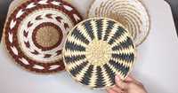 Декоративные тарелки плетеные